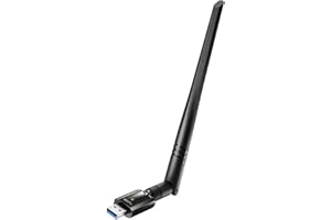 Cudy WU1400 Adattatore USB 3.0 WiFi AC 1300Mbps per PC, Wireless Dual-Band 1300Mbps, 2.4GHz & 5GHz, Windows Vista / 7/8/8.1/10, Mac OS, Linux, Antenna Esterna 5dBi ad Alto Guadagno