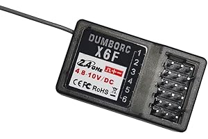 ATA HOBBY DUMBORC X6F 6 Channels 2.4GHz RC Receiver for DUMBORC X4 X5 X6 RC Car Boat 1 Piece