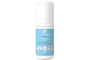SHABENAA SHAVESAFE FOR PERFECT SHAVING ShaveSafe Mousse à Raser Femme Peau Sensible - Shaving Foam for Women Sensitive Skin - Enlève les Bactéries et Prévient les Bosses du Rasoir, Ingrédients Antiallergiques - Produit Scandinave, 100ml