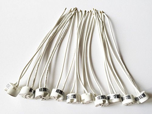 Juego de 10 conectores universales para lámpara G4, MR16, GU5,3, MR11, GU4 de 12 V, con cable