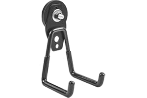 OCEUMAOA Magnet Haken Sehr Stark Magnethaken Extra Doppelhaken Magnetfuß mit Rutschfester Beschichtung und Befestigungsschrauben für Garten,Garage,Werkzeugraum 43mm(Schwarz)