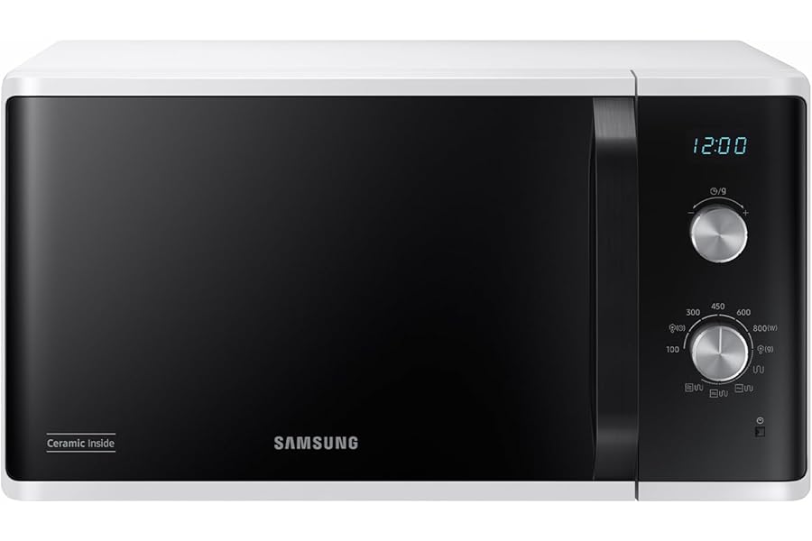 Samsung Microwave Grill, Freestanding, Dual Dial MG23K3614AW/ET, Crispy Cooking, AutoDefrost, Microwave + Grill 800 W + 1100 W, 23 L, 49L x 27.5H x 39P cm, White