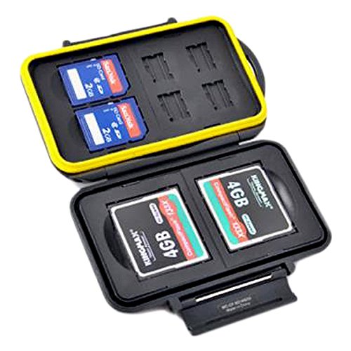 JJC MC-CF/SD/MSD8 robuste wasserdichte Memory Card Case (2 X CF / 2 x SD / 4 X MicroSD)
