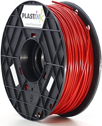 Plastink ABS300RD1 ABS Filament for 3D Printer, 3 mm Diameter, Red