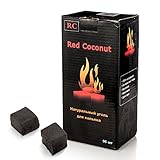 DXP Elektrischer Kohleanzünder Herdplatte 1000 W für Shisha Kohle und 96 Würfel Kokoskohle Naturkohle Schwarz - 