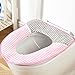 Produktbild Sitzkissenauflage WC-Sitz Cover Kissen Pads antibakteriell Toiletten Warm WC Sitzbezüge Warm WC-Sitz Matte Super Weiche Bequeme Waschbar Toilettenbrillen-Bezug Badezimmer WC Sitz Cover Mat Deckel