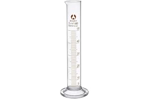 Rocwing - Boro 3.3 Glass Measuring Cylinder Laboratory Glassware (50ml)