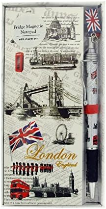 London Places Design Fridge Magnetic Notepad & Pen Souvenir/Memento SC1390