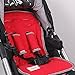 Minene Universal Reversible Pushchair Stroller Pram Buggy Liner with Straps Footmuff Cosytoes Car Seat(Red with Grey Trim)