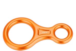 Descendeur de Vitesse d'escalade 8 35KN, Alliage d'aluminium Figure 8 Plaque de Calage de Descente pour Descente en Rappel