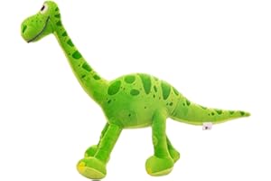 Osuter Giocattolo di Peluche Dinosauro Cartoon, Peluche Dinosauro Carino Tirannosauro Animale Cuscino Morbido Figura Giocattolo Regali di Compleanno (verde)