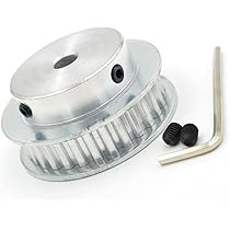 Puleggia MXL 32 Denti - In Lega Alluminio - Per Cinghie Sincrone 6mm O 10mm - Foro 5-12mm - Foto 2