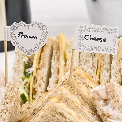 wedding-giveaways 20 Fähnchen für Buffet Picker - 2