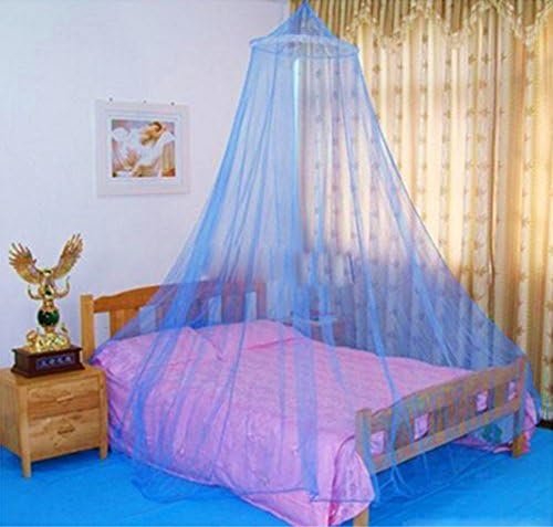Zalago Children's Mosquito Net Mesh Canopy for Bed, Polyester, blue, 60cmx260cm