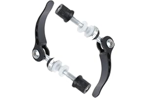 JUNPINGLIN 2 Pcs Bicycle Seatpost Clamps Quick Release Bike Seat Clamps Aluminum Alloy Bike Seatpost Skewer Bolts for Bike Cycling