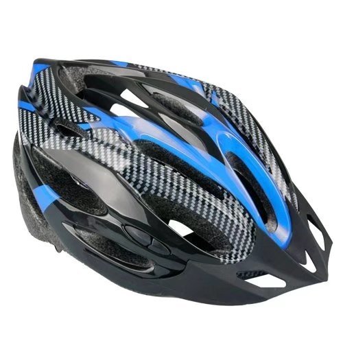 SODIAL(R) Casco Ciclismo Con Visera Azul Bici Bicicleta Mountain bike Helmet