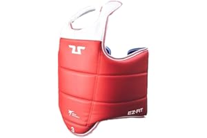 VADER SPORTS EST.2001 WITH YOU ALL THE WAY TUSAH Reversible Taekwondo Chest Guard for Boxing Kickboxing MMA Muay Thai Body Protector CE-Approved Rib Body Protection Armour Vest TKD Unisex Kids/Adults