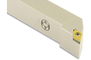 AKKO External Turning Toolholder, Metal Lathe Tool, Indexable Alpha Coated CNC Machining Tools, Industrial Metal Working Tools for HSS, Stainless Steel, SDJCL 2020 K11, Left Hand