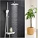 Produktbild ubeegol Regendusche Thermostat Duschsystem Duscharmatur Aufputz Duschset Duschgarnitur Duschstange Überkopfbrause Dusche Set für Bad
