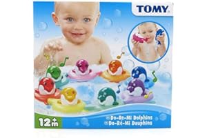 Toomies Tomy Do Re Mi Dolphins Baby Bath Toy, Educational and Musical Toy for Toddlers, Kids Bath Toys Suitable for Boys & Girls 1, 2 & 3 Years