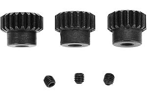 VGEBY - Juego de piñones, engranajes de motor de coche RC endurecimiento 3.175 mm 13-15T 16-18T 19-21T 21T-23T de acero cromado 48DP 1/10(19T 20T 21T) accesorio modelo de coche