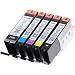 Produktbild Original Canon Set-Up 5 Patronen: PGI-570PGBK, CLI-571C, CLI-571M. CLI-571Y und CLI-571BK BULK