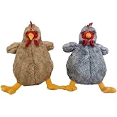 Vitrin Dolusu PB31557-23 Peluş Oturan Tavuk 23 cm