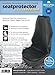 Car Seat Cover, Leather Look, Seatprotector Premium, Car Vehicle Front Seat Covers, Car Seat Protector, Black, Designed for Driver Seat or Passenger Seat, Waterproof, Extra smooth, Pet Car Seat Cover for Dogs, Airbag compatible, Universal Heavy Duty Waterproof Front Seat Cover including head restraint, Protect the appearance and value of your car seats, Best Lifetime Guarantee
