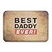 Produktbild Best Daddy Ever Logo Design Father's Day Gift Welcome Mat Doormat Outdoor Funny