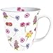 Produktbild Ambiente Große Porzellan Tasse Becher Teetasse Mug 0,4 LFlower Festival Blumen Geblümt Fine Bone China