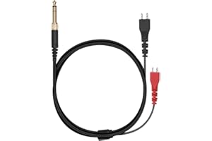 kwmobile Cavo Audio Stereo Cuffie compatibile con Sennheiser HD25 / HD560 / HD540 / HD480 / HD430 / HD414 / HD250 - Cavetto di Ricambio 255cm con Jack 3.5mm - nero