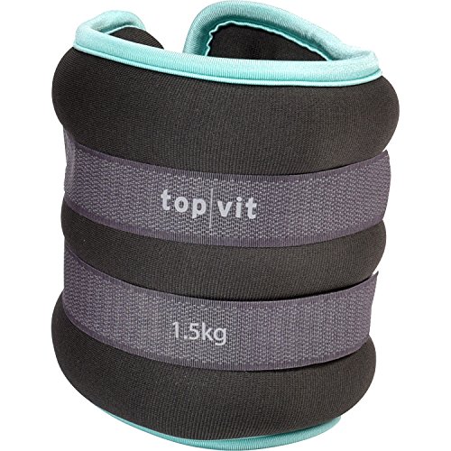 top|vit® 2er Set Gewichtsmanschetten, Laufgewichte für Hand- und Sprunggelenk