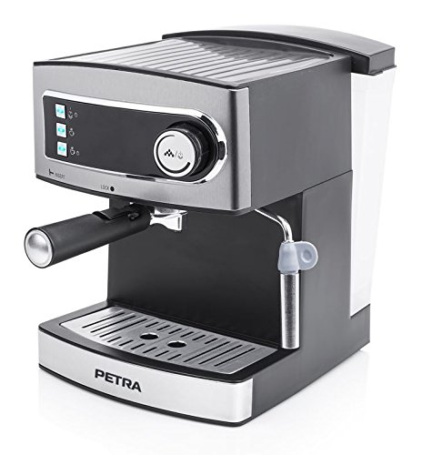 spécification Petra Electric 58.249407.01.001 Cafetière expresso Inox 1.6 L 850 W
