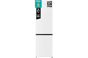 Hisense RB440N4AWC - Frigoríficos, Combi, 336L, Class C, Ancho 60cm x Altura 202cm, Multi Air Flow, Apertura de Puertas 90º, Congelamiento Rápido, Botellero, Puerta Reversible, Blanco