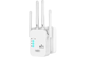 Wifi Repeater 1200 Mbps, 5GHz/2.4GHz Dual-Band Wifi Extender Powerful, Wifi Amplifier, Gigabit LAN Port, Access Point, Supports 3 Modes, WiFi Repeater Compatible with All Modem Routers