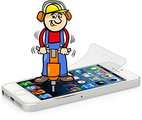 StilGut Displayschutzfolie Panzerglas für iPhone SE, iPhone 5s & iPhone 5c, 2er-Pack - 7
