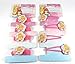 Official Licensed Disney Princess Cinderella Hair Accessories 4 X Hair Snap Clips Sleepies & 4 X Ponios Bobbles
