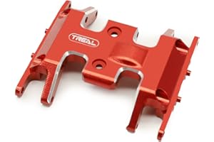 Treal Axial SCX24 Aluminum 7075 Skid Plate (Red)