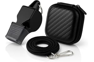 MY WAVE DZ Sifflet Professionnel avec Sangle et Étui de Rangement – Son Puissant et Clair – Idéal pour Arbitres, Entraîneurs, Sécurité, Sports et Auto-Défense