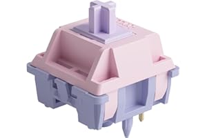 Akko Silent Switch für Mechanische Tastatur, Linear Switches, 5 Pin 50gf, 17mm Feder, MX Tastenschalter für DIY Gaming Kit, Ton Verringern, für Eine Ruhige Arbeitsumgebung (45 Pcs, Fairy)