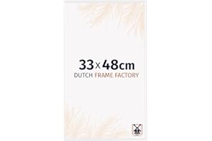 Dutch Frame Factory - Cornice 33x48 cm - Bianco Lucente - Cornice per foto in Plastica con vetro plastico Antiriflesso - Cornice portafoto 33x48 cm - Easy