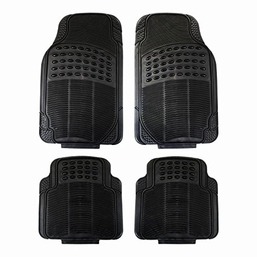 Alfombrillas de goma antideslizante negras Fifth Gear, 4 piezas 