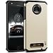 Produktbild Moto Z Play Hülle - BEZ® Handyhülle Stoßfestes Etui, [Heavy Duty Serie] Outdoor Dual Layer Armor Case Handy Schutzhülle [Shockproof] robuste Hülle für Motorola Moto Z Play - Gold