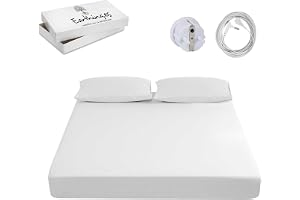 Lakan King Earthing Grounding Silverfiber Jordning 180x200 | Ledande silverfiber. Inkluderar EU-kabel och -adapter. King size