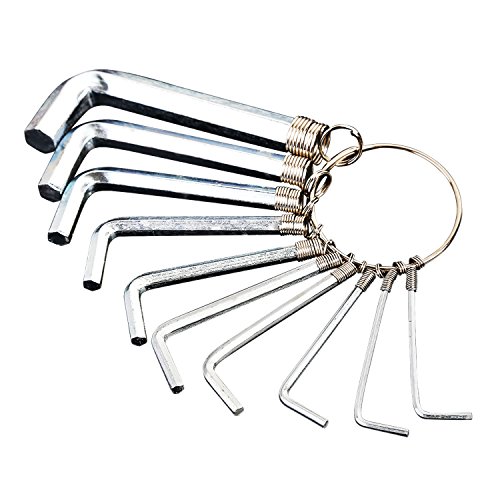 Pinzhi 10 Pcs metrische Kombination Hex-Schlüssel Allen Wrench Set 1,5 mm bis 10mm Schlüssel Handwerkzeug