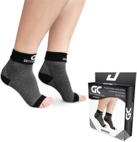 Premium Quality Ankle Compression Sleeve For Men & Women – FDA Approved Medical Compression Sock - Relief For Plantar Fasciitis & Varicose Veins – Ideal For Athletes & Runners