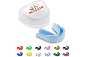 ‎GAME GUARD GAME GUARD – Hockey-Mundschutz für Erwachsene oder Jugendliche/Kinder ab 13 Jahren. Mundschutz für Boxen, Rugby, Football, Kampfsport, Kickboxen, Karate, Taekwondo, Handball [Baby Blau – 1 Stück]