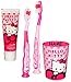Produktbild alles-meine.de GmbH 4 tlg. Zahnputzset -  Hello Kitty  - mit 2 Zahnbürsten & Zahnputzbecher & Za..