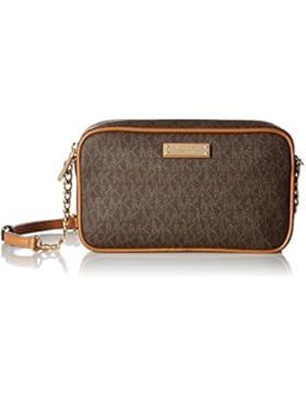 MICHAEL Michael Kors Damen Jet Set Logo Crossbody Tasche BROWN
