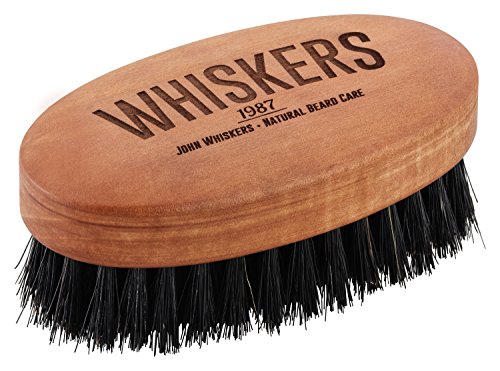 John Whiskers Bartbürste mit reinen Wildschweinborsten – Qualität Made in Germany – ca. 90x50mm – Härtegrad Medium – Perfekte Bart – und Vollbart-Pflege - 4